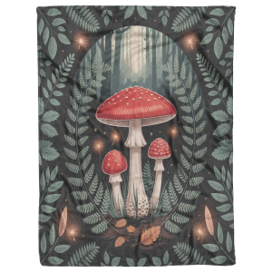 Mushroom Forest Throw