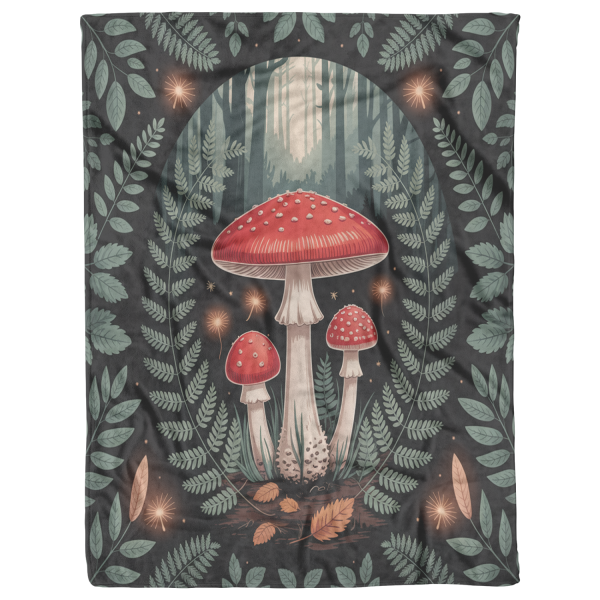 Mushroom Forest Throw