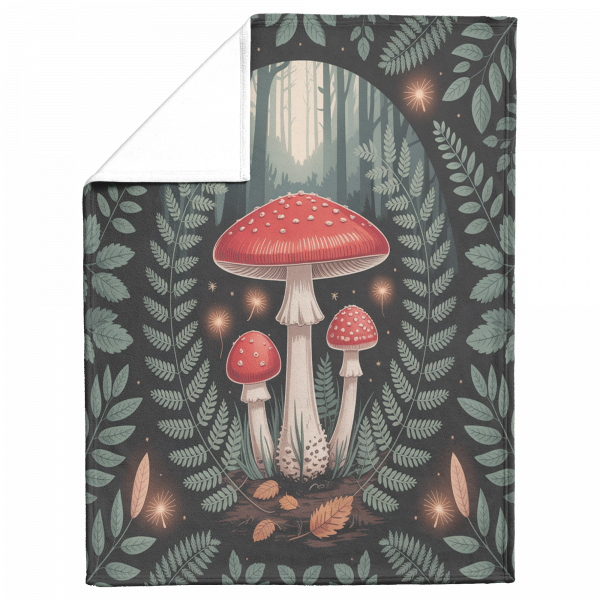 Mushroom Forest Throw - Image 2
