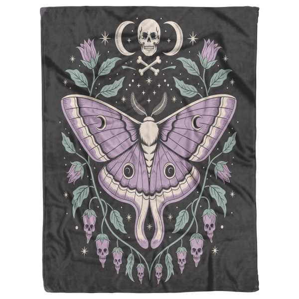Nightbloom Moth Throw